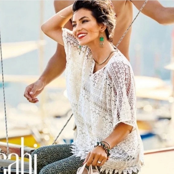 Cabi Crocheted Top - Picture 2 of 9
